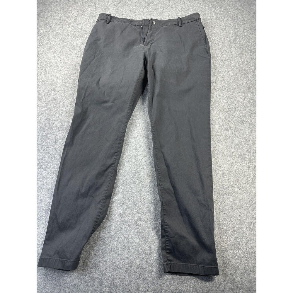 Birddogs Pants Mens 35x29 Gray Regular Fit Stretch Chino Casual Performance